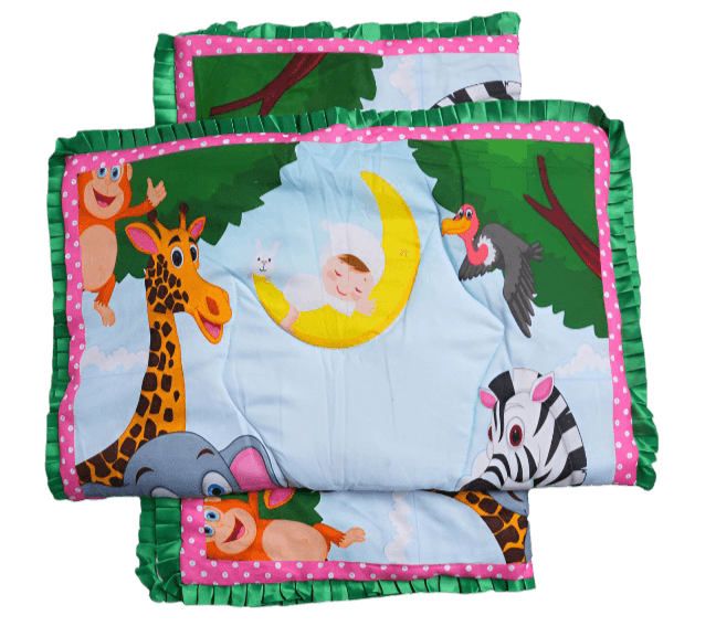 Jungle Theme Baby Godadi Set for Newborn | Soft Washable Bedding for 0–2 Years