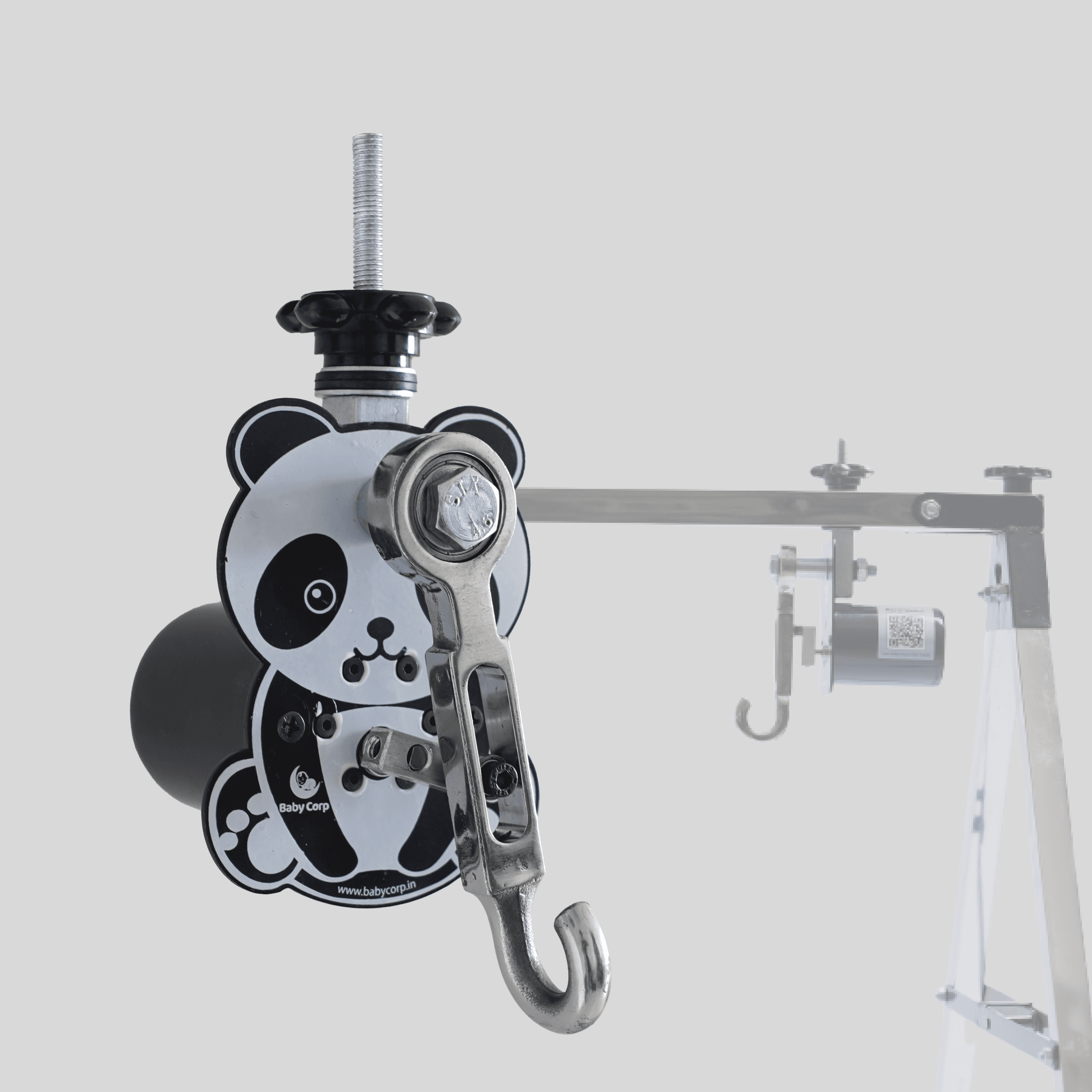 Baby Corp Automatic Cradle Kit with Premium Hammock (Cradle Not Included) - Panda